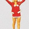 Preiser 29026 HO Girl In Christmas Outfit Figure -Bachmann Store 20120523 104403 W1 Trainz P11523759 SP