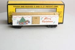 MTH 30-7410 O Gauge 1996 MTH Semi-Scale Boxcar Christmas Car #122596 NIB