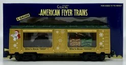 American Flyer 6-48844 S Gauge Christmas Good & Bad Mint Car
