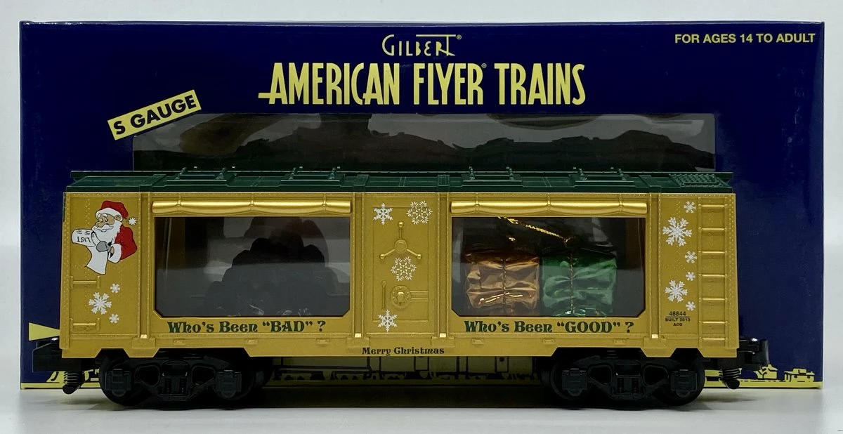 American Flyer 6-48844 S Gauge Christmas Good & Bad Mint Car 3 American Flyer 6-48844 S Gauge Christmas Good & Bad Mint Car