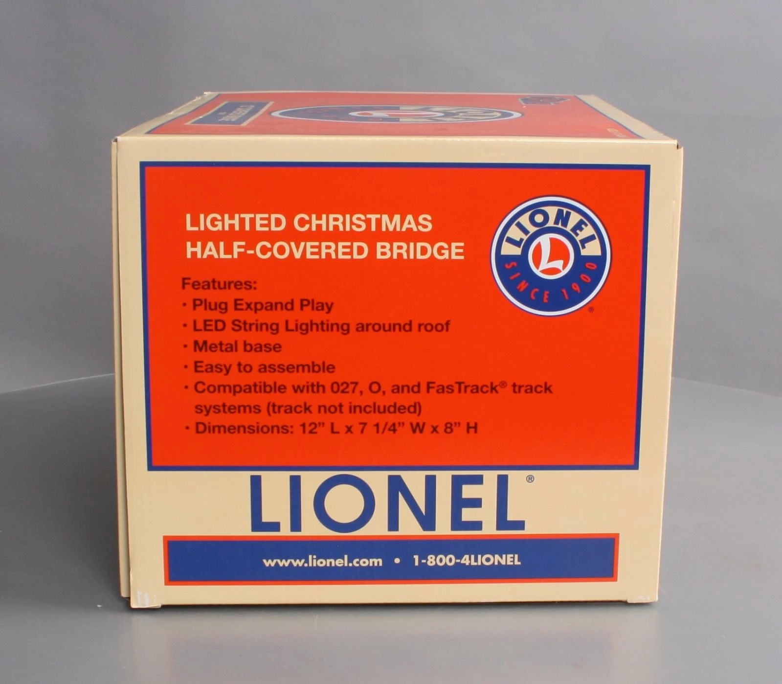 Lionel 1929090 O Lighted Christmas Half-Covered Bridge 13 Lionel 1929090 O Lighted Christmas Half-Covered Bridge - Image 11