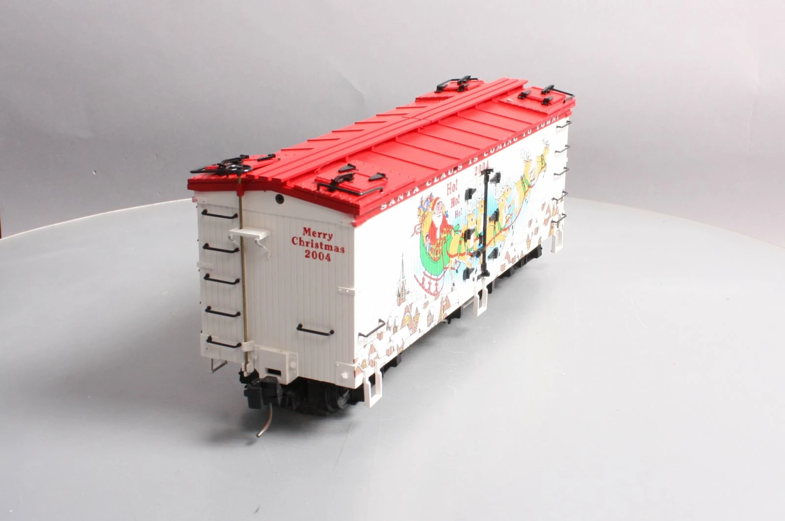USA Trains R13022 G 2004 Christmas Refrigerator Car - Metals Wheels EX/Box 7 USA Trains R13022 G 2004 Christmas Refrigerator Car - Metals Wheels EX/Box - Image 5