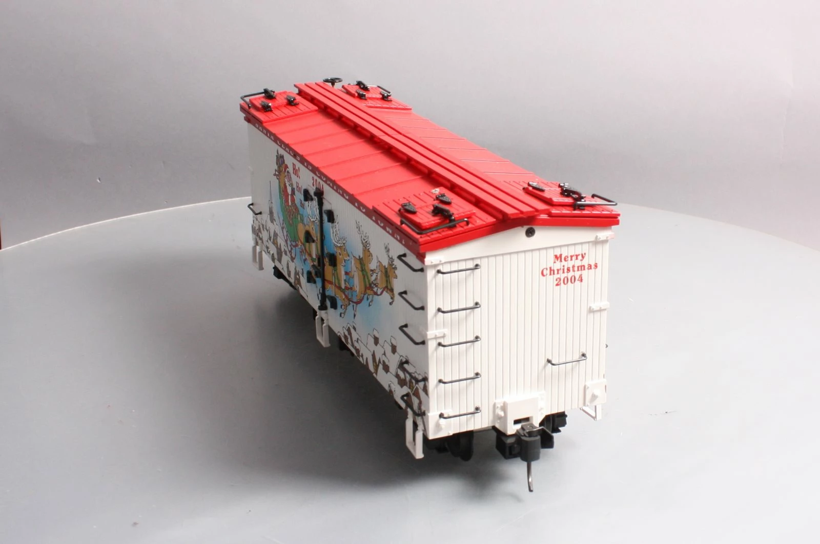 USA Trains R13022 G 2004 Christmas Refrigerator Car - Metals Wheels EX/Box 10 USA Trains R13022 G 2004 Christmas Refrigerator Car - Metals Wheels EX/Box - Image 8