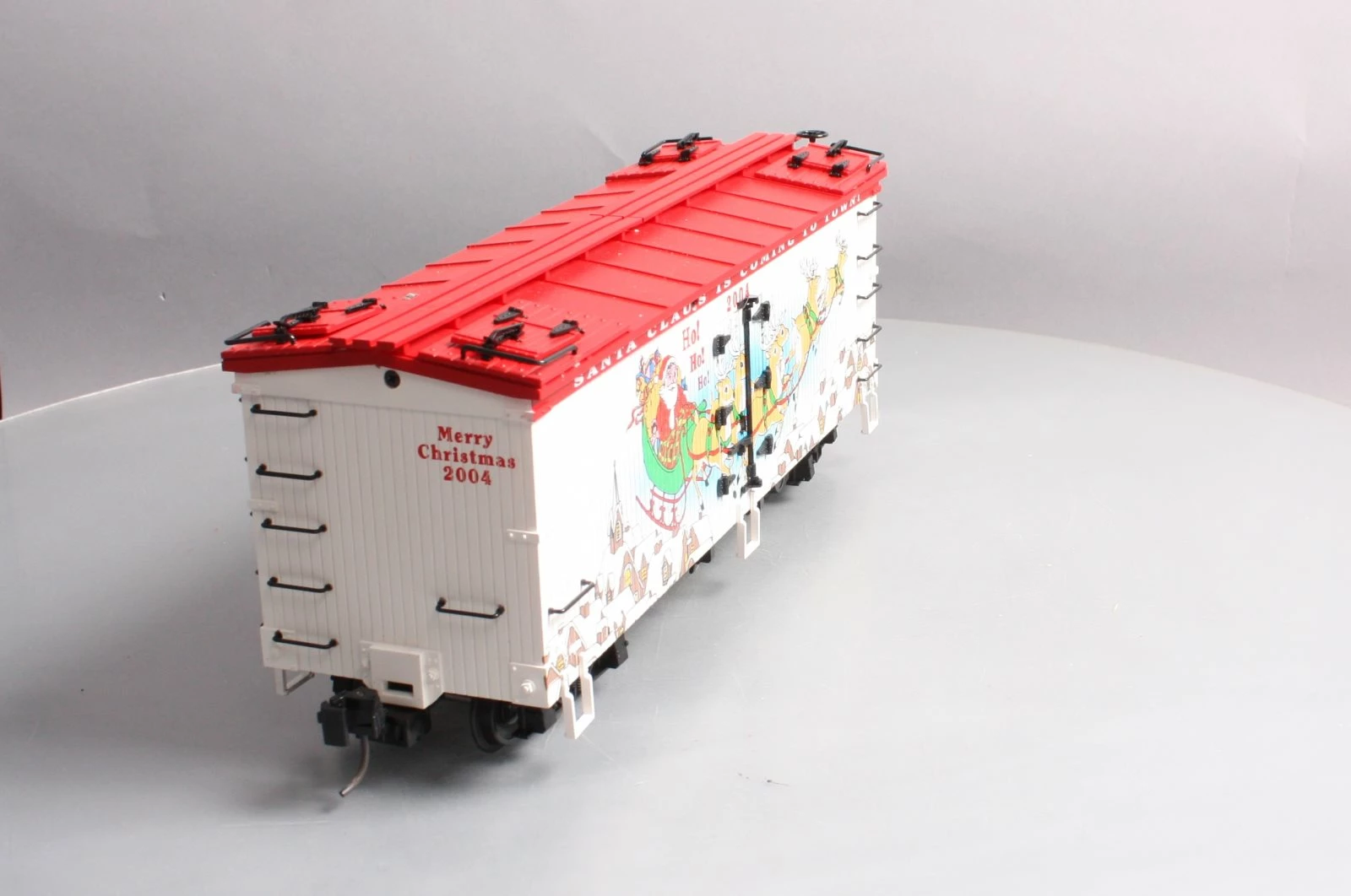 USA Trains R13022 G 2004 Christmas Refrigerator Car - Metals Wheels EX/Box 11 USA Trains R13022 G 2004 Christmas Refrigerator Car - Metals Wheels EX/Box - Image 9