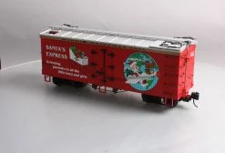 USA Trains R13023 G Santa's Express 2005 Christmas Reefer Car - Metal Wheels EX/Box -Bachmann Store 20230323 150022 C4 Trainz 5226231 01
