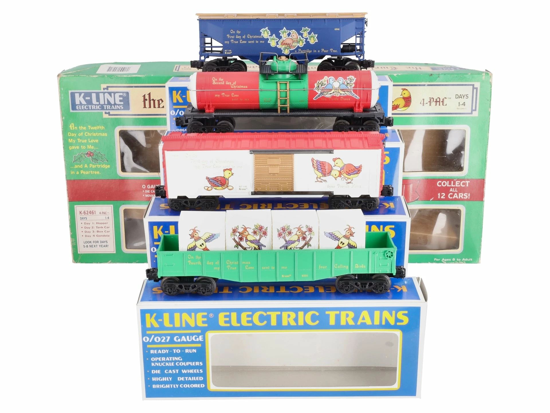 K-Line K62461 Twelve Days Of Christmas #1 Days 1-4 LN/Box 3 K-Line K62461 Twelve Days Of Christmas #1 Days 1-4 LN/Box