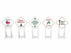 Lionel 2030260 O Christmas Signs (Set Of 5)