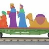 MTH 30-76788 O Christmas Green Flat Car With Lighted Wise Men Scene -Bachmann Store 30 76788 4501211 5f092688 ed2a 4e1a 9dcd eb420f58d2e6