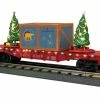 MTH 30-76825 O North Pole RailKing Flatcar With Lighted Christmas Trees -Bachmann Store 30 76825 4635323