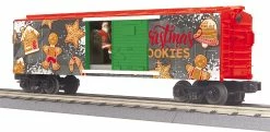 MTH 30-79645 O Christmas RailKing Operating Boxcar With Santa