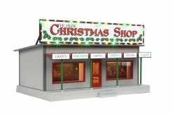 MTH 30-90637 O Assembled Ye Olde Christmas Shop With Operating Christmas Lights