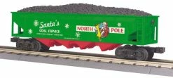 MTH 30-75318 Christmas 4-Bay Hopper Car
