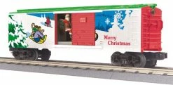 MTH 30-79261 Christmas Operating Box Car W/Signal Man