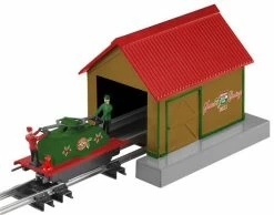 American Flyer 6-48096 S Scale Christmas Handcar W/Shed O
