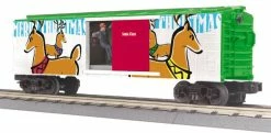 MTH 30-79376 O Christmas Operating Boxcar W/Signal Man
