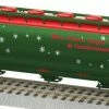 American Flyer 6-48664 S Christmas Cylindrical 3-Bay Hopper