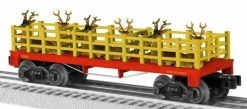 Lionel 6-81984 Christmas General Flatcar With Reindeer Load #1887
