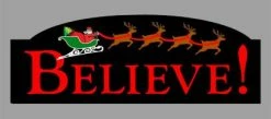 Miller Engineering 2014 O Christmas Believe Double-Sided Rotating Sign