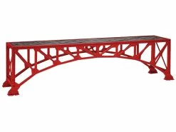 Lionel 6-82747 O Christmas Red Steel Arch Bridge/Under Arch Bridge Kit