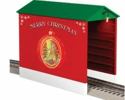 Lionel 6-81627 O Christmas Hopper Shed With 2 Exterior Lights