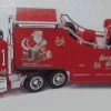 RMT 1999 O Christmas Season's Greetings Car Carrier Truck With Corvette