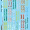 Microscale 60-1118 N Christmas Greetings Of The Season Waterslide Decal Sheet