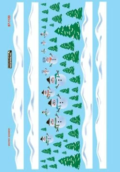 Microscale 87-1120 HO Christmas Snowmen Scenes Use W/ 87-1118-1119 Decal Sheet