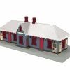 MTH 30-90587 O North Pole Country Passenger Station W/ Christmas Lights -Bachmann Store 4340698