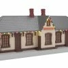 MTH 30-90611 O Railtown Country Passenger Station W/ Operating Christmas Lights
