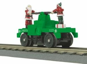 MTH 30-5183 O Christmas RailKing Operating Hand Car 3 MTH 30-5183 O Christmas RailKing Operating Hand Car