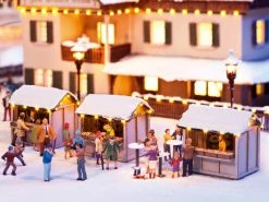 Noch 66412 HO Christmas Market Stall Set Kit (3)