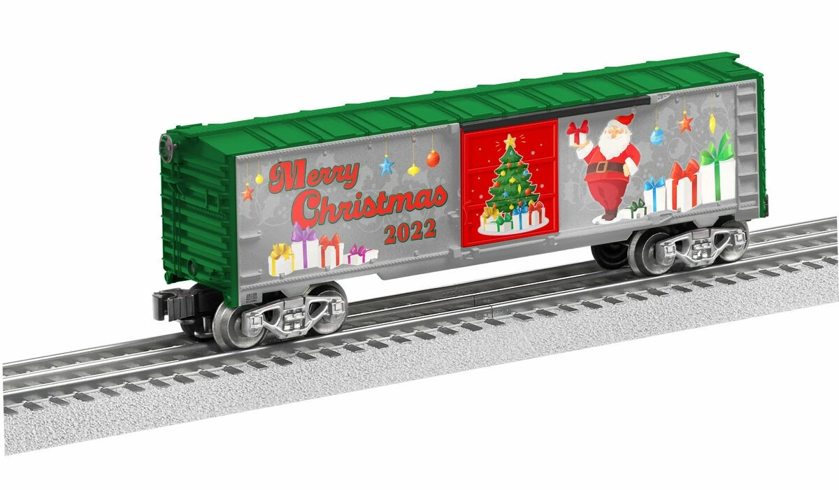 Lionel 2228150 O 2022 Christmas Boxcar 3 Lionel 2228150 O 2022 Christmas Boxcar