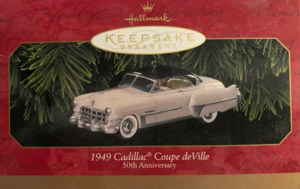 Hallmark QX6429 1949 Cadillac Coupe De Ville 50th Anniversary Christmas Ornament 3 Hallmark QX6429 1949 Cadillac Coupe De Ville 50th Anniversary Christmas Ornament
