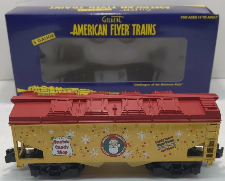 American Flyer 6-48632 S Scale American Flyer Christmas 2-Bay Hopper 3 American Flyer 6-48632 S Scale American Flyer Christmas 2-Bay Hopper