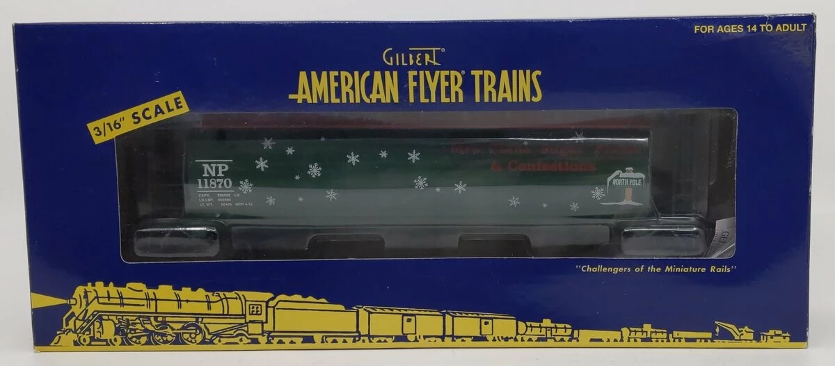American Flyer 6-48664 S Christmas Cylindrical 3-Bay Hopper 4 American Flyer 6-48664 S Christmas Cylindrical 3-Bay Hopper - Image 2