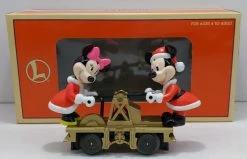 Lionel 6-18433 O Gauge Mickey & Minnie Christmas Operating Handcar LN/Box