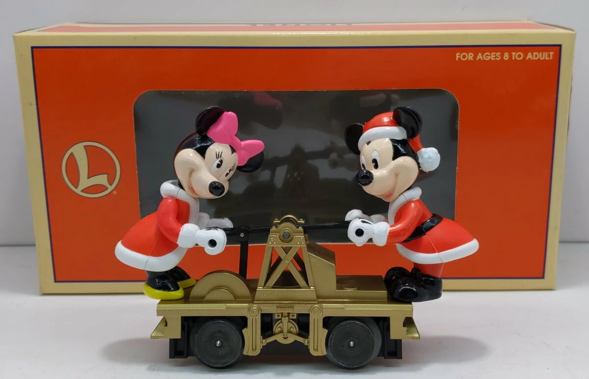Lionel 6-18433 O Gauge Mickey & Minnie Christmas Operating Handcar LN/Box 3 Lionel 6-18433 O Gauge Mickey & Minnie Christmas Operating Handcar LN/Box