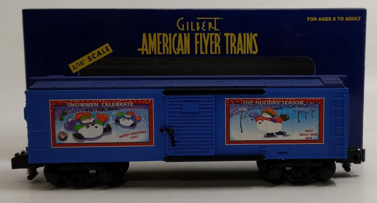 American Flyer 6-48353 S Gauge 2003 Christmas Boxcar 3 American Flyer 6-48353 S Gauge 2003 Christmas Boxcar