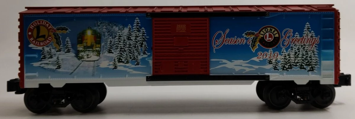 Lionel 6-39332 O Gauge 2010 Christmas Boxcar 4 Lionel 6-39332 O Gauge 2010 Christmas Boxcar - Image 2