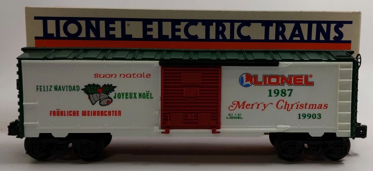 Lionel 6-19903 O Gauge Lionel Christmas Boxcar #1987 LN/Box 3 Lionel 6-19903 O Gauge Lionel Christmas Boxcar #1987 LN/Box