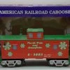 RMT CAB501 Christmas Lighted Caboose W/ Marker Lights & Figure