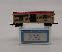 Bachmann 71585 N Scale Christmas 2004 Stock Car LN/Box