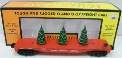MTH 30-76211 Christmas Flatcar With 3 Xmas Trees