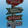 Micro Structures 882019 HO North Pole Christmas Animated Neon Sign