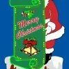 Micro Structures 882018 HO/O Merry Christmas Santa Animated Neon Sign