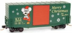 Micro Trains Micro-Trains 10100070 N 2008 Christmas Car 40' Hi-Cube Single Door Boxcar #2008 LN/Box